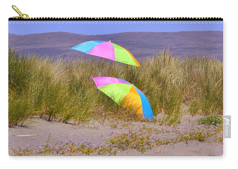 Beach Zip Pouch featuring the photograph Beach Life by Mark Valentine