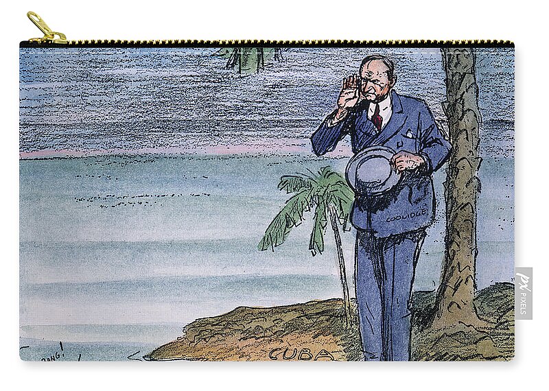 1928 Zip Pouch featuring the photograph Coolidge: Nicaragua, 1928 #1 by Granger