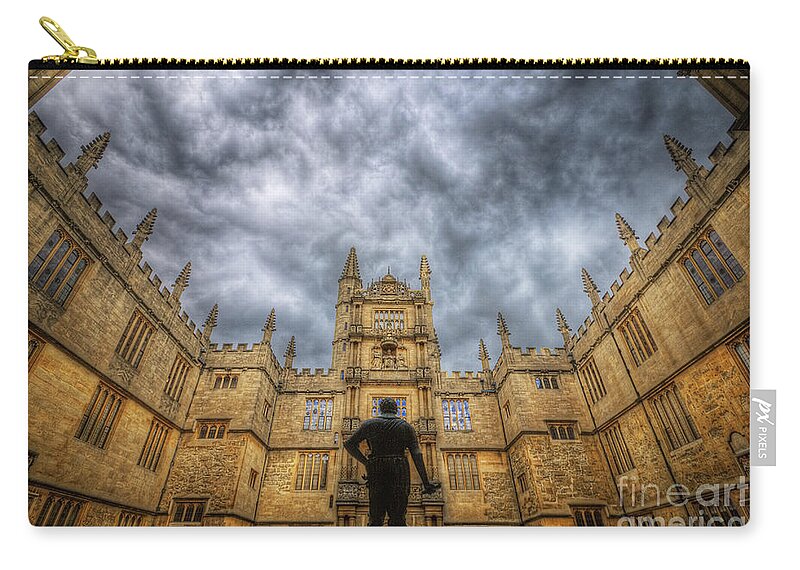  Yhun Suarez Zip Pouch featuring the photograph Divinity School - Oxford by Yhun Suarez