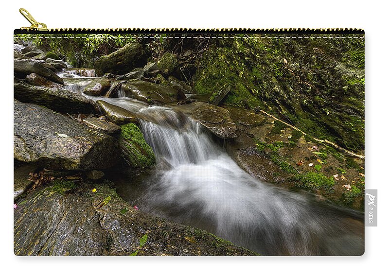 Appalachia Zip Pouch featuring the photograph Enchanted Forest #1 by Debra and Dave Vanderlaan