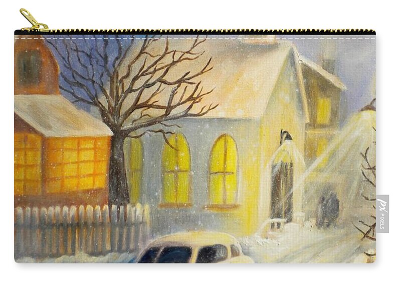 Classic Car Zip Pouch featuring the photograph Going Home #1 by Renate Wesley