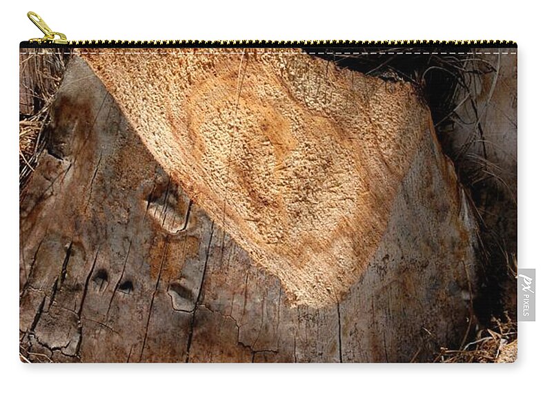 Cur Palms Zip Pouch featuring the photograph Palm #1 by Joseph Yarbrough