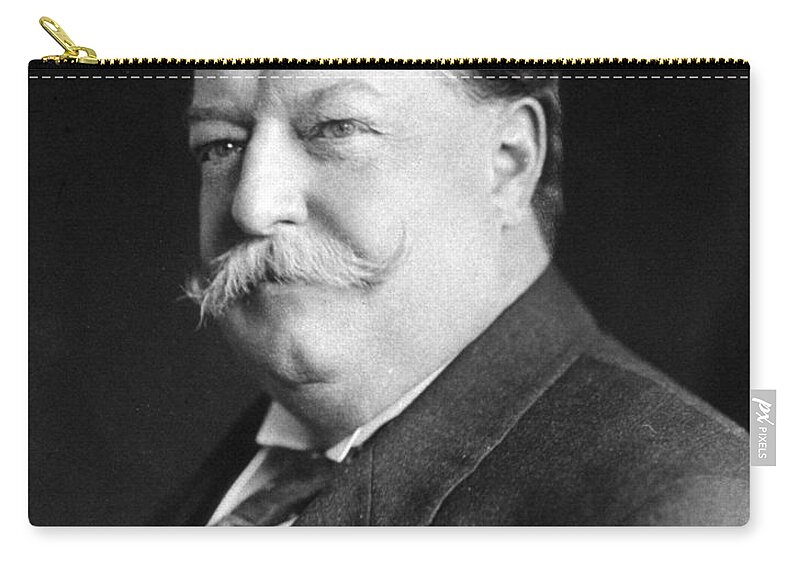 william Howard Taft Zip Pouch featuring the photograph President William Howard Taft #1 by International Images