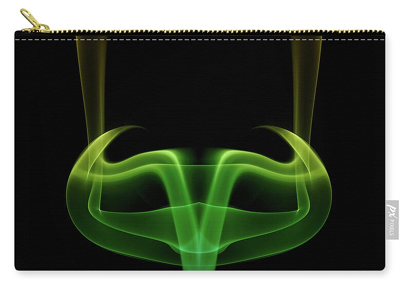 Abstract Zip Pouch featuring the photograph smoke XX #2 by Joerg Lingnau