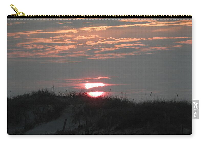Sunrise Carry-all Pouch featuring the photograph Sunrise Over Carova by Kim Galluzzo Wozniak