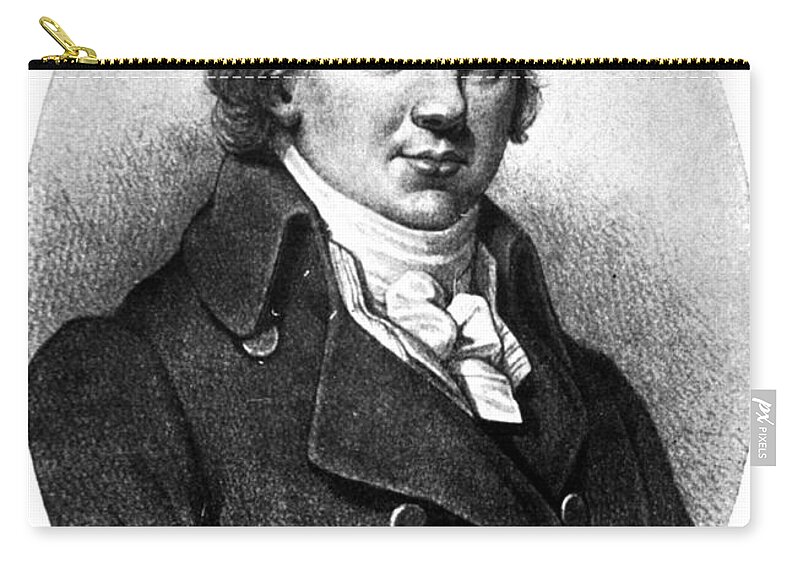 History Zip Pouch featuring the photograph Edward Jenner, English Microbiologist #12 by Science Source