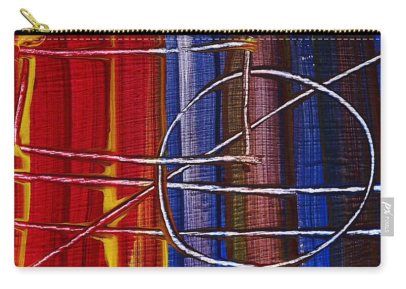 40890-photos1-102 Zip Pouch featuring the painting Untitled #152 by Taylor Webb