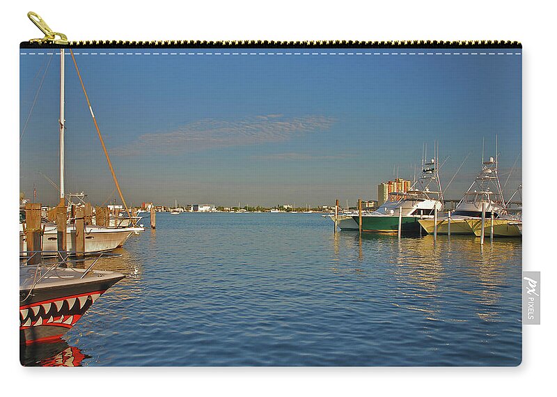 Sailfish Marina Zip Pouch featuring the photograph 18- Jaws by Joseph Keane