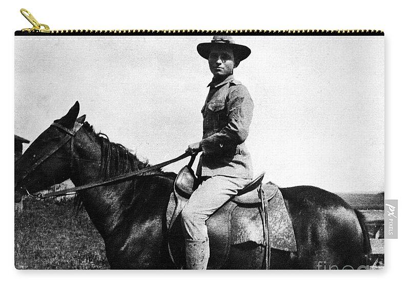 1918 Zip Pouch featuring the photograph Harry S. Truman (1884-1972) #19 by Granger
