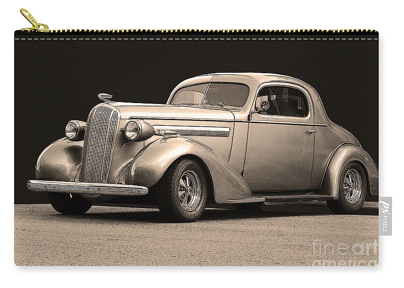 Car Zip Pouch featuring the photograph 1936 Buick by Robert Meanor