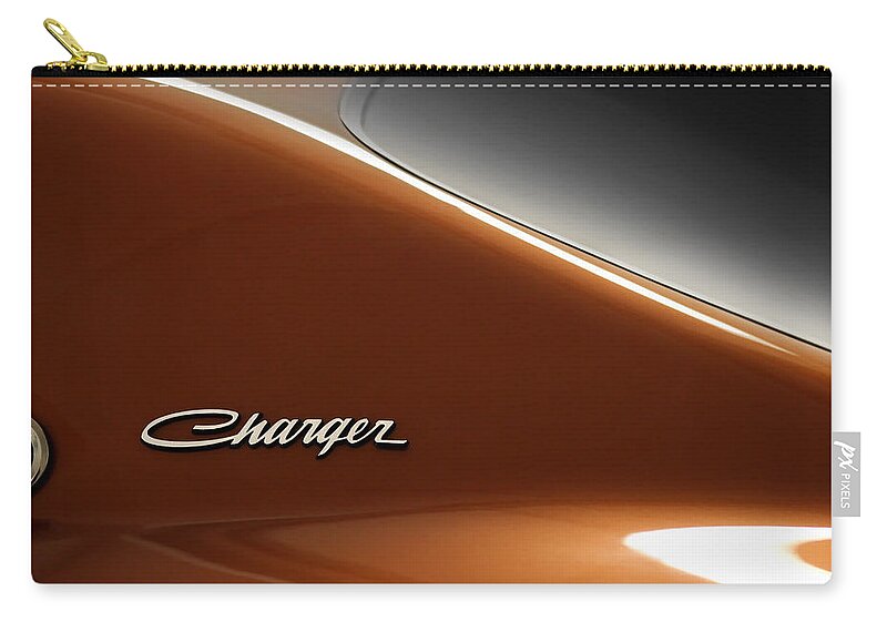1969 Zip Pouch featuring the photograph 1969 Dodge Charger Daytona by Gordon Dean II
