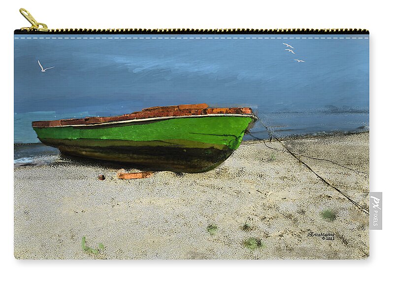 Boat Zip Pouch featuring the painting In Need Of Tlc #2 by Ericamaxine Price