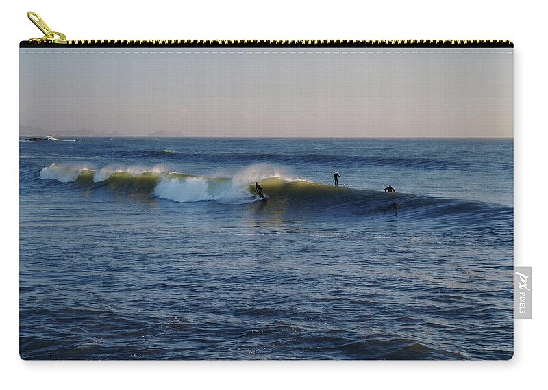 Ocean Zip Pouch featuring the photograph Surfers Make The Ocean Better Series #22 by Teri Schuster