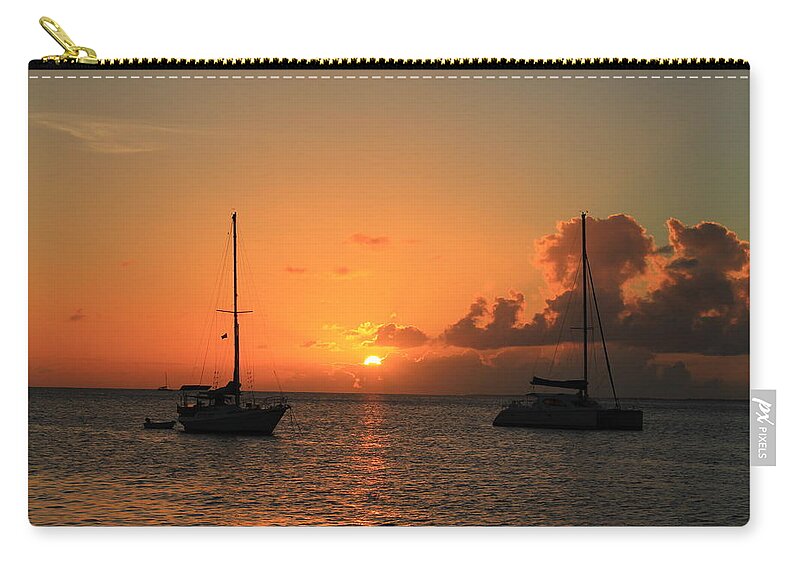 Sunset Zip Pouch featuring the photograph Sunset #23 by Catie Canetti