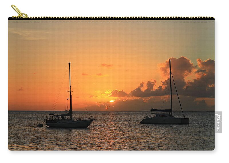 Sunset Zip Pouch featuring the photograph Sunset #24 by Catie Canetti