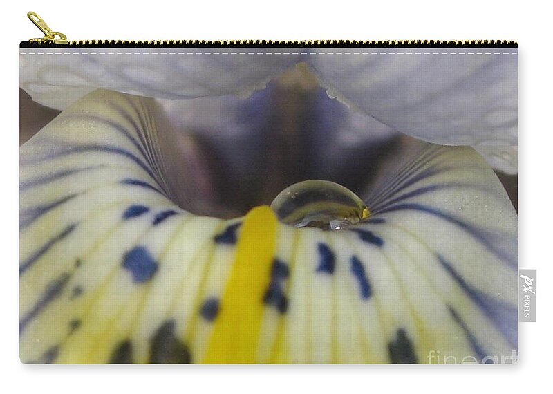 Mccombie Zip Pouch featuring the photograph Iris named Katharine Hodgkin #1 by J McCombie