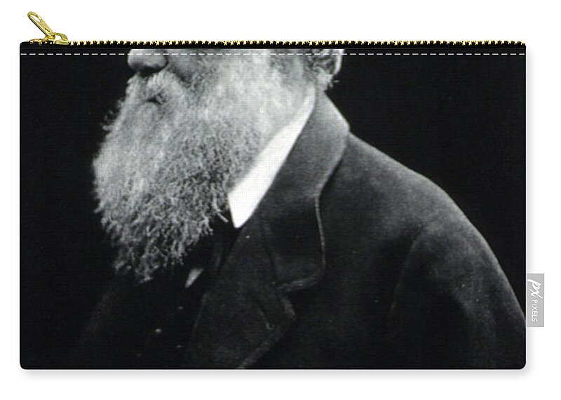 History Zip Pouch featuring the photograph Charles Robert Darwin, English #4 by Science Source