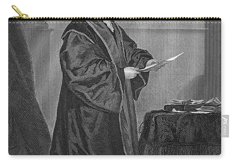 19th Century Zip Pouch featuring the photograph John Jay (1745-1829) #4 by Granger