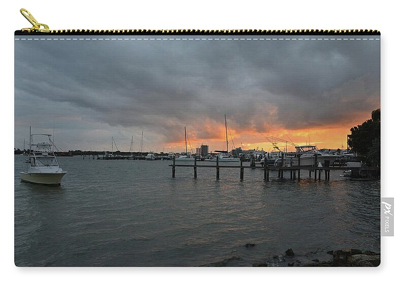 Lake Worth Zip Pouch featuring the photograph 4-Lake Worth by Joseph Keane