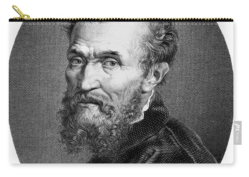 15th Century Zip Pouch featuring the photograph Michelangelo (1475-1564) #4 by Granger