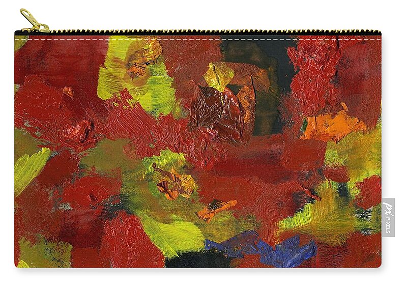 Art-001 Zip Pouch featuring the painting Untitled #422 by Taylor Webb