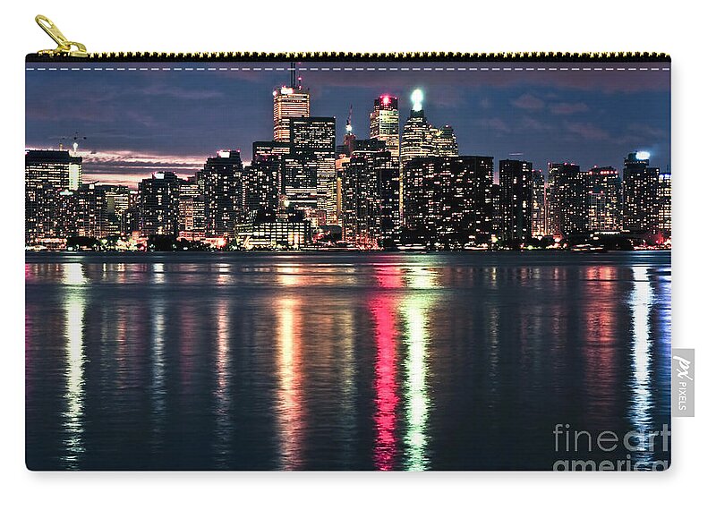 Toronto Zip Pouch featuring the photograph Toronto skyline 18 by Elena Elisseeva