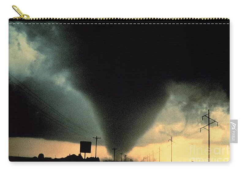 Science Zip Pouch featuring the photograph Tornado #7 by Science Source