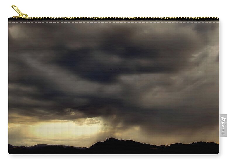 Storm Zip Pouch featuring the photograph A Beautiful Storm by KATIE Vigil