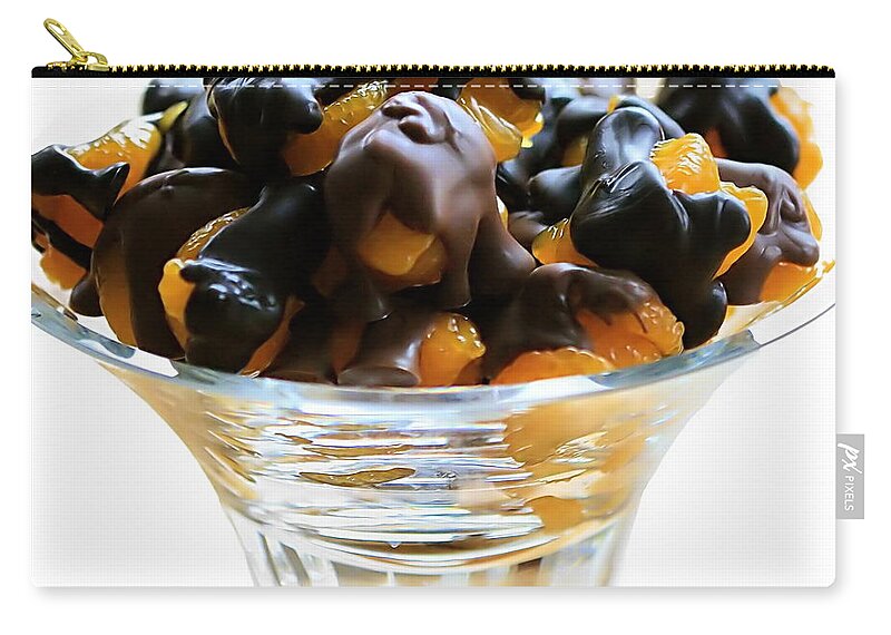 Candy Zip Pouch featuring the photograph A Bowl Full of Happy by Angela Rath