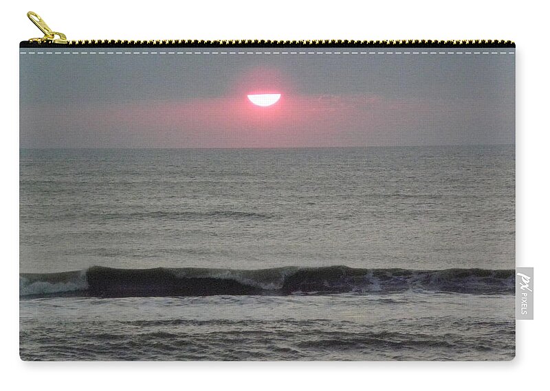 Sunrise Zip Pouch featuring the photograph A Glow In The Clouds by Kim Galluzzo