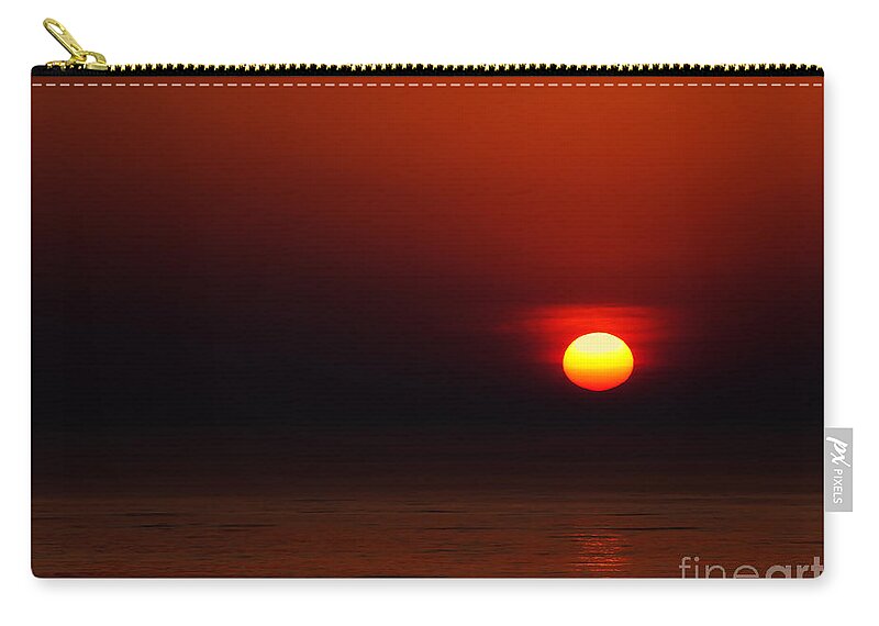 Sunrise Zip Pouch featuring the photograph A Simple Time Of Day by Terry Doyle