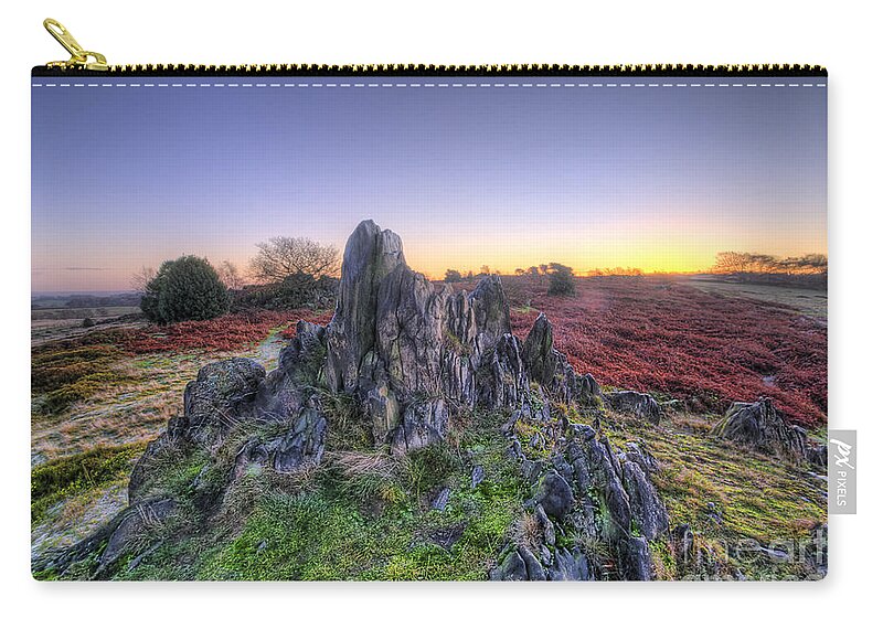 Hdr Zip Pouch featuring the photograph Abbey Road Hill 2.0 by Yhun Suarez