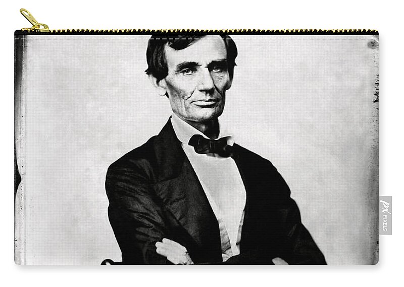 History Zip Pouch featuring the photograph Abraham Lincoln, 16th American President by Photo Researchers