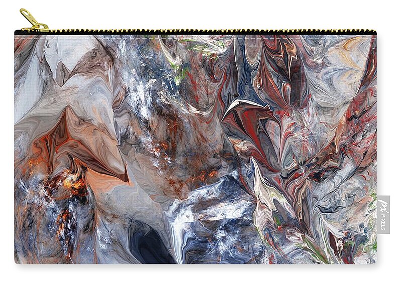 Fine Art Zip Pouch featuring the digital art Abstract 060412 by David Lane