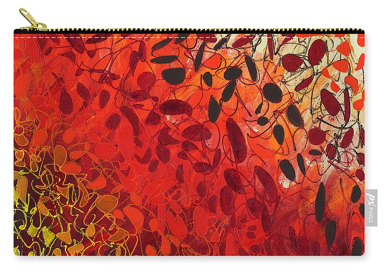 Abstract Zip Pouch featuring the painting Abstract Art Twenty-Six by Lynne Taetzsch