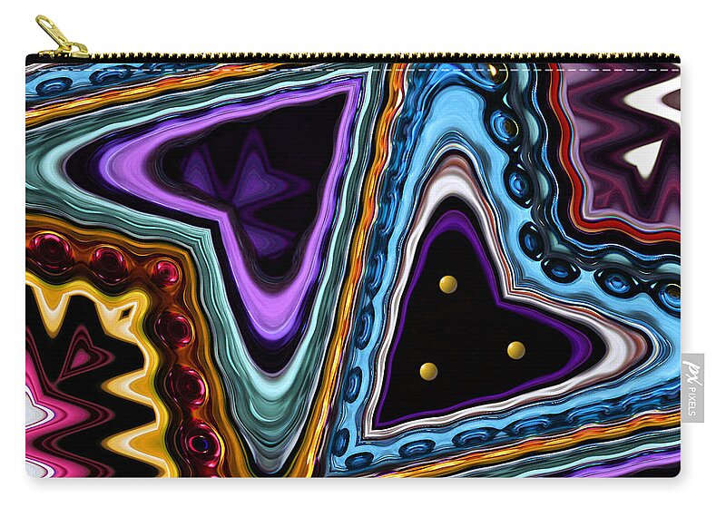 Heart Zip Pouch featuring the photograph Abstract Hearts by Kristin Elmquist