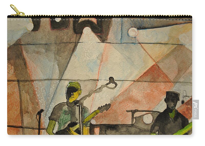 Umphrey's Mcgee Carry-all Pouch featuring the painting Abstract Special by Patricia Arroyo