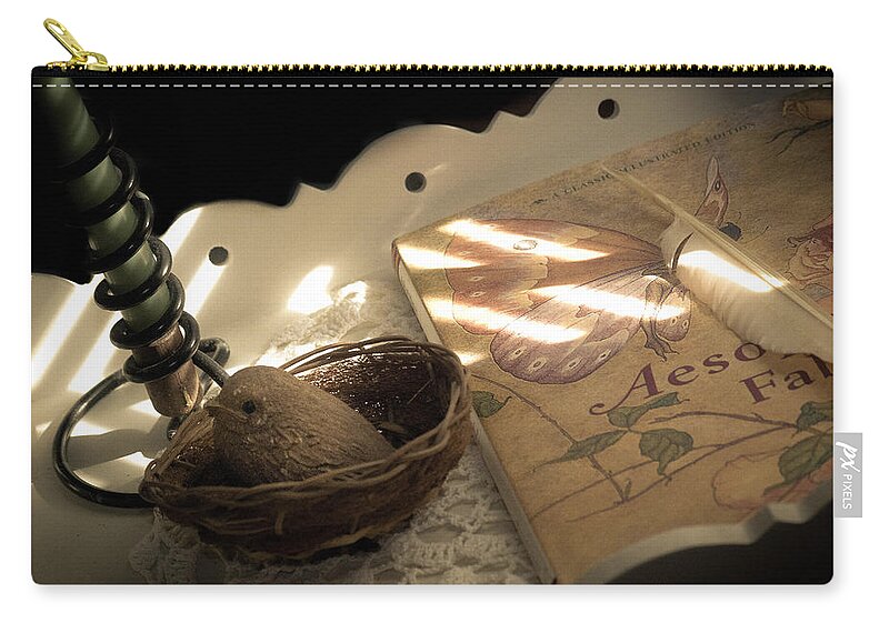 Book Zip Pouch featuring the photograph Aesop's Fable by Trish Tritz