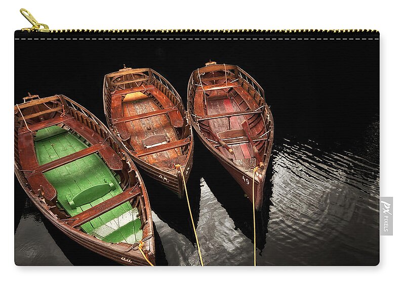 Boat Carry-all Pouch featuring the photograph Afloat by Evelina Kremsdorf
