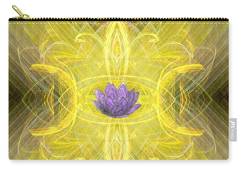 Angel Zip Pouch featuring the digital art Angel of the Moon by Diana Haronis