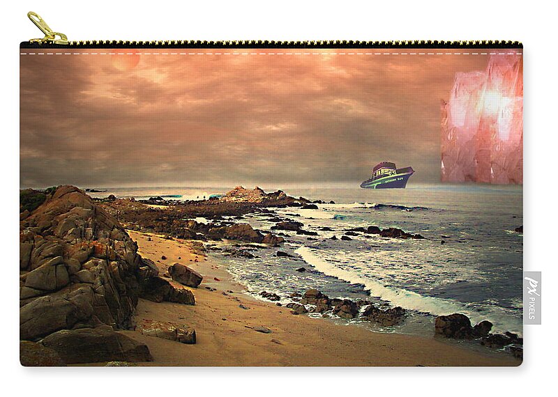 Boat Zip Pouch featuring the photograph Anthony Boy - A Magical Morning by Joyce Dickens