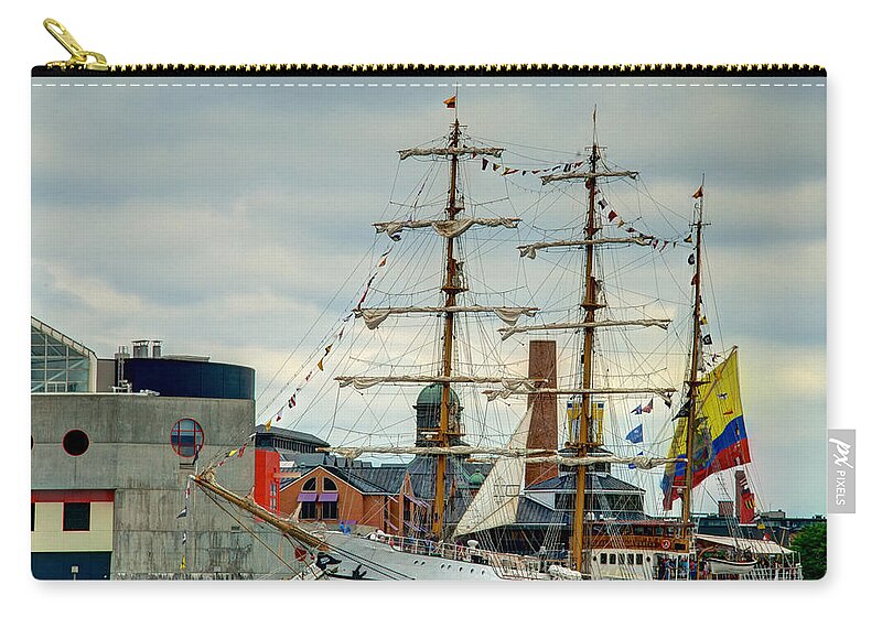 Baltimore Zip Pouch featuring the photograph ARC Gloria by Mark Dodd