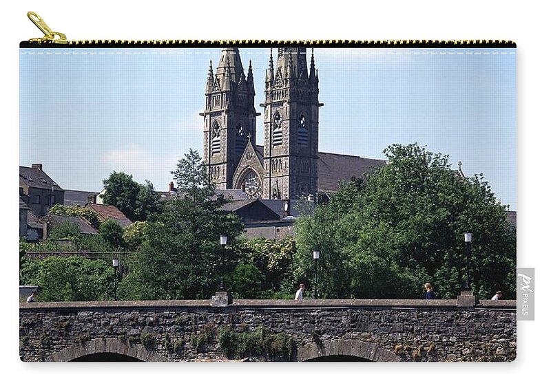 Arch Bridge Zip Pouch featuring the photograph Arch Bridge Across A River With A by The Irish Image Collection 