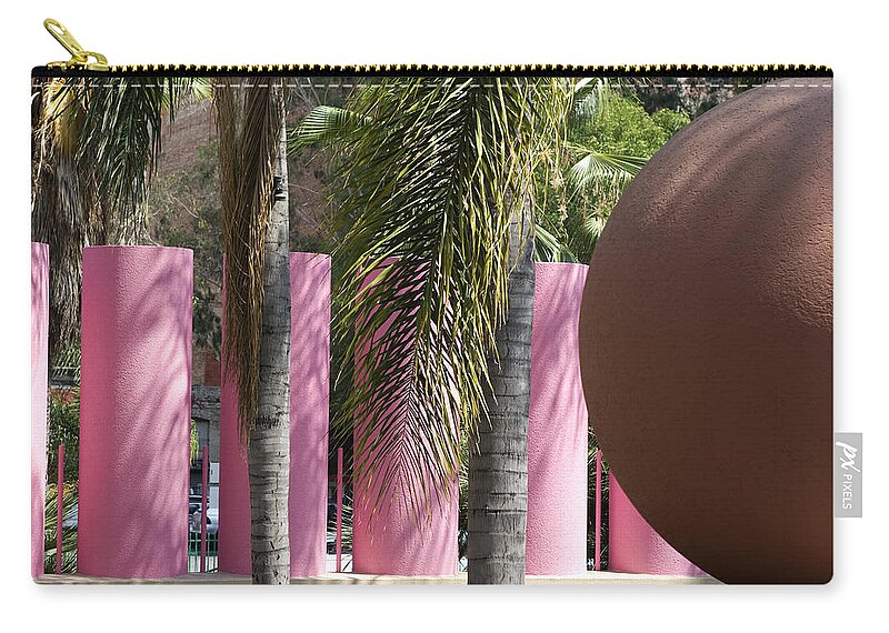 Pershing Square Zip Pouch featuring the photograph Around in Pershing Square by Lorraine Devon Wilke