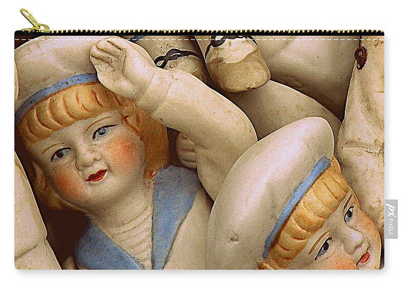 Doll Zip Pouch featuring the photograph Aye Aye Captain by Lainie Wrightson