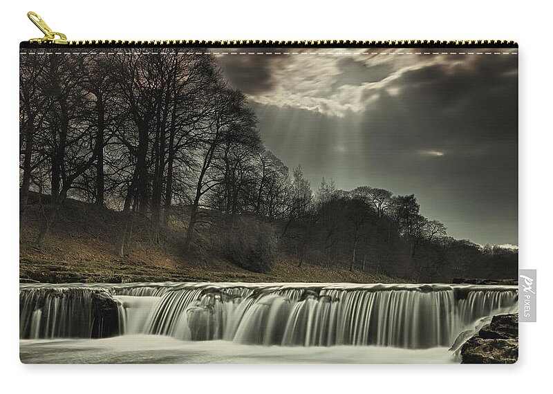 Water Zip Pouch featuring the photograph Aysgarth Falls Yorkshire England by John Short