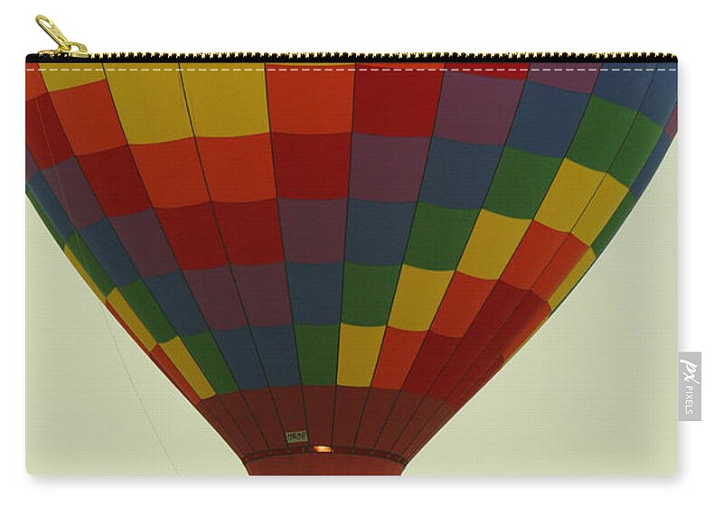 Balloon Zip Pouch featuring the photograph Balloon Ride by Daniel Reed