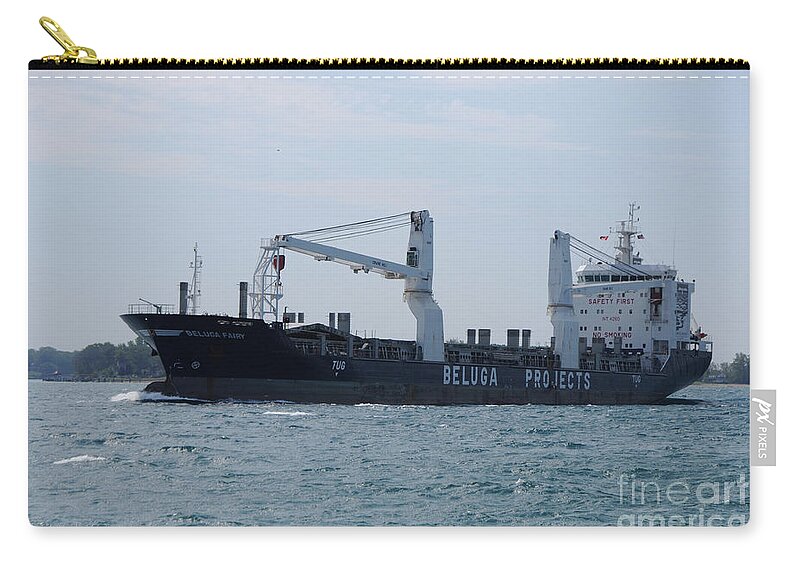 Ship Zip Pouch featuring the photograph Beluga Fairy by Ronald Grogan