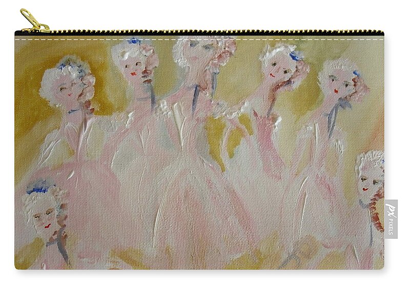 Ballet Zip Pouch featuring the painting Blossom Edwardian Ballet by Judith Desrosiers