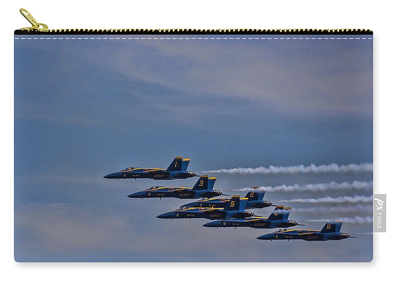 Blue Angels Zip Pouch featuring the photograph Blues by David Gleeson